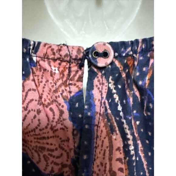 Ulla Johnson Blouse Joni Size 6 Blouse Top Abstract Floral Cotton Puff Sleeve - Picture 9 of 14